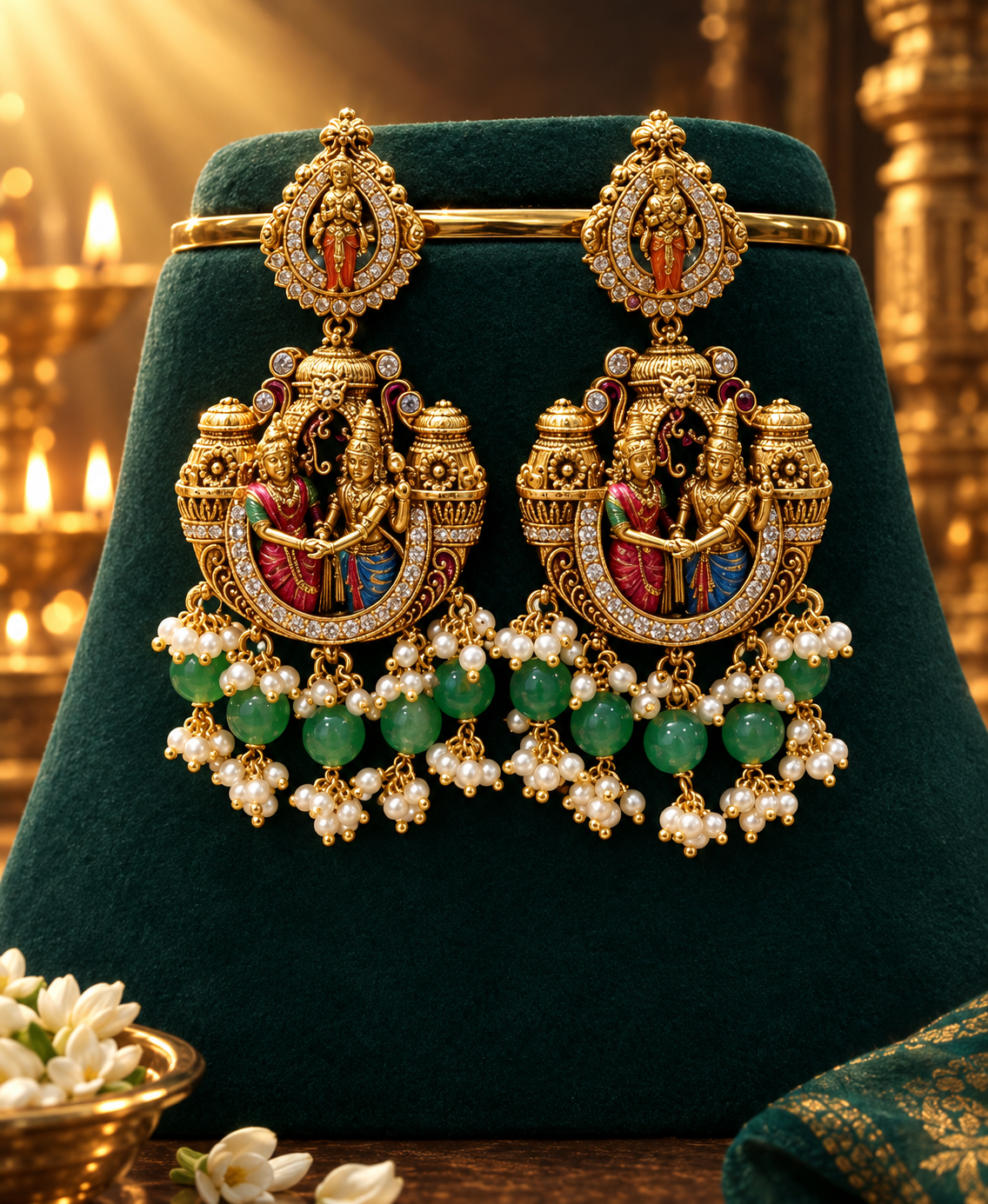 Handpainted Necklace Set