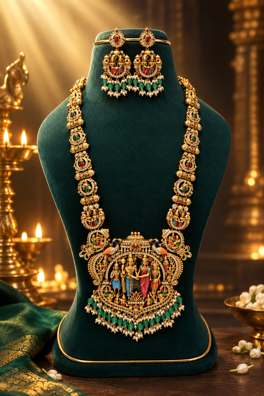 Handpainted Necklace Set
