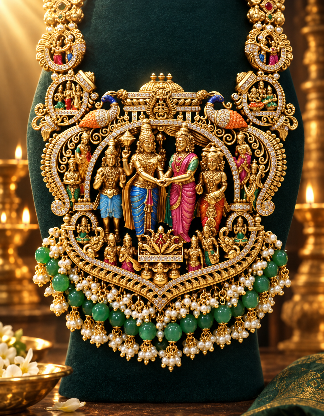 Handpainted Necklace Set