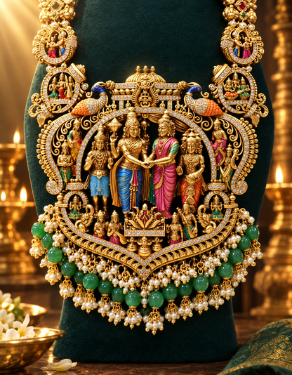 Handpainted Necklace Set