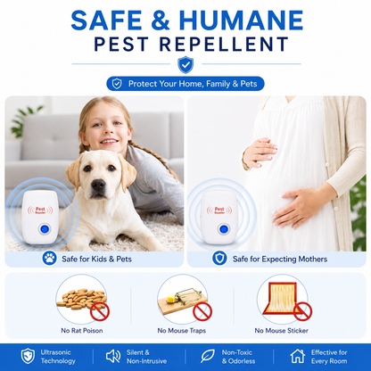 Pest Reject™ –All-in-One Ultrasonic Pest Repeller (Buy 1 Get 1 Free)